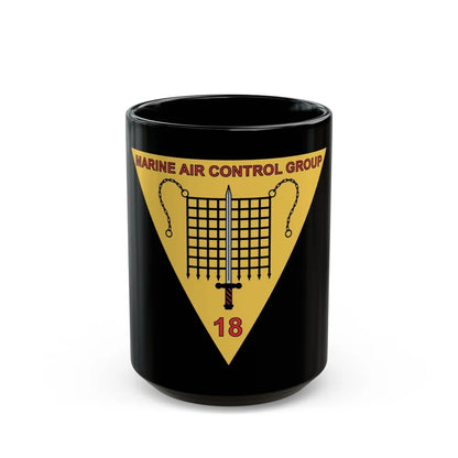 MACG 18 (USMC) Black Coffee Mug-15oz-Go Mug Yourself