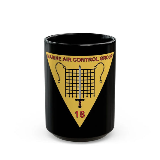 MACG 18 (USMC) Black Coffee Mug-15oz-Go Mug Yourself