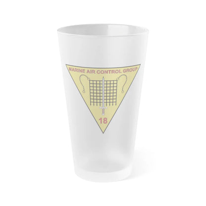 MACG 18 (USMC) Frosted Pint Glass 16oz-Go Mug Yourself