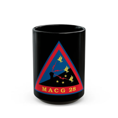 MACG 28 (USMC) Black Coffee Mug-15oz-Go Mug Yourself