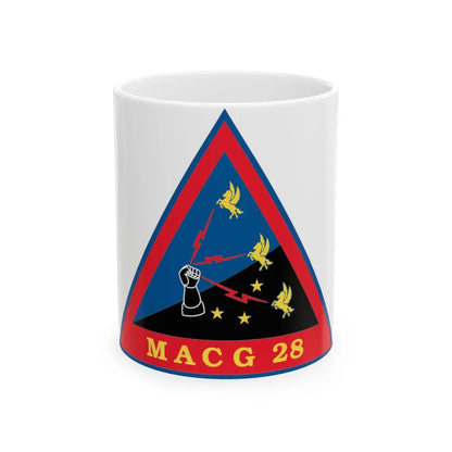 MACG 28 (USMC) White Coffee Mug-11oz-Go Mug Yourself