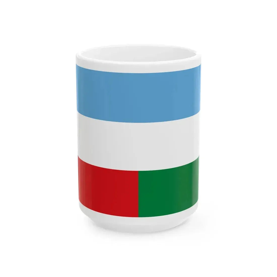 Machala Flag (Ecuador) White Coffee Mug 15oz - Go Mug Yourself