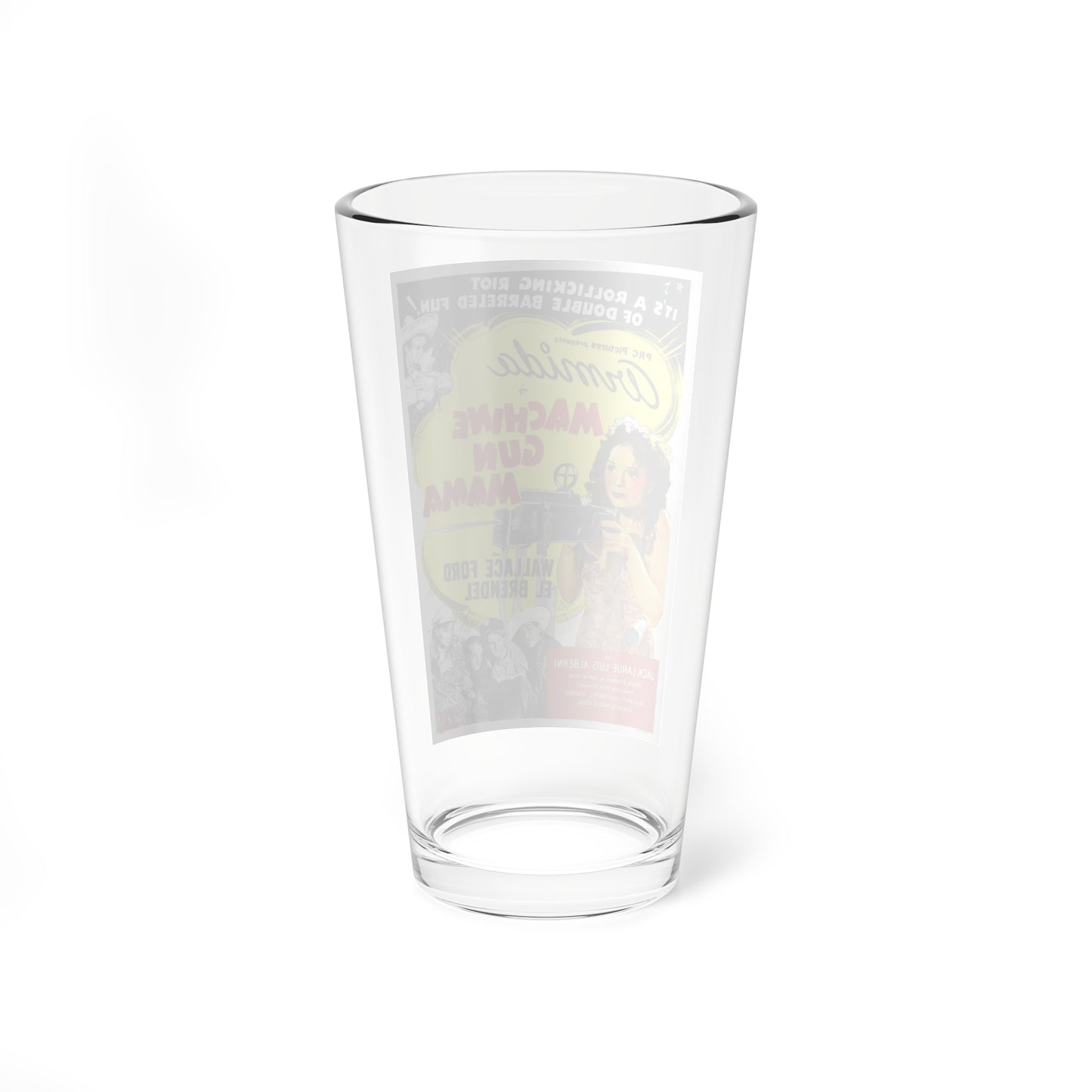 MACHINE GUN MAMA 1944 Movie Poster - Pint Glass 16oz-Go Mug Yourself