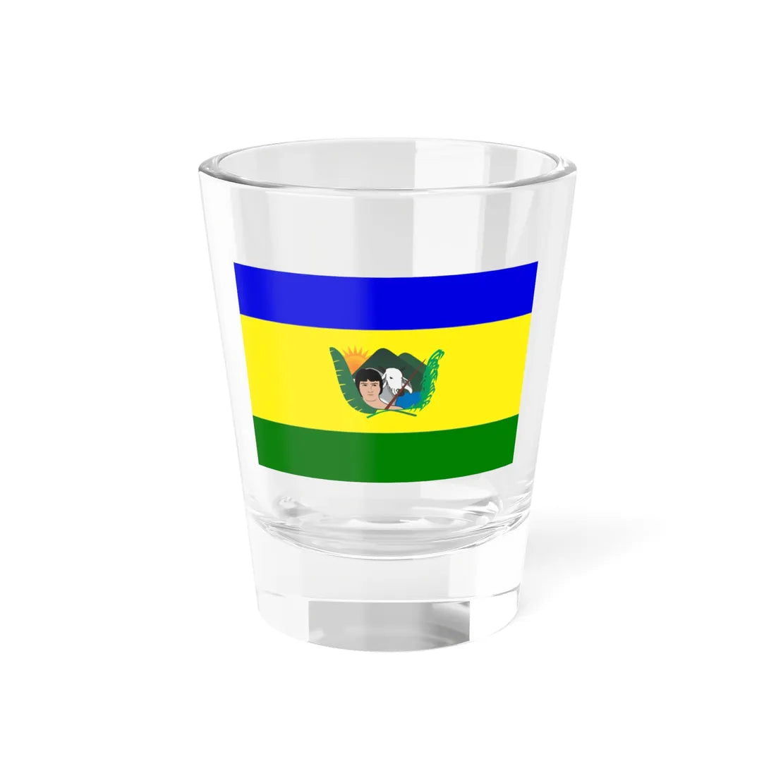 Machiques bandera (Venezuela) Shot Glass 1.5oz 1.5oz - Go Mug Yourself