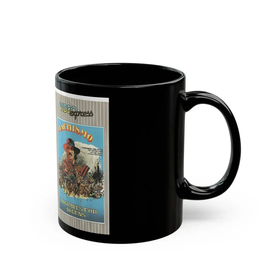 MACHISMO (VHS COVER) - Black Coffee Mug - Go Mug Yourself