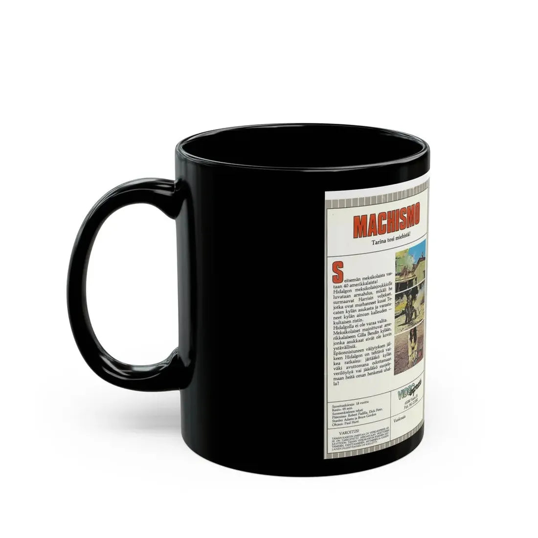 MACHISMO (VHS COVER) - Black Coffee Mug - Go Mug Yourself