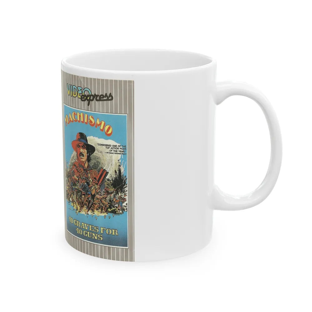 MACHISMO (VHS COVER) - White Coffee Mug-Go Mug Yourself