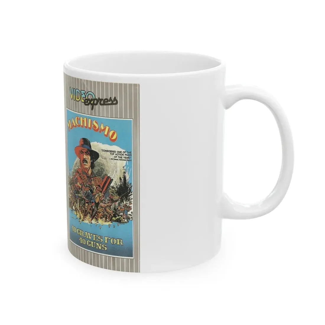 MACHISMO (VHS COVER) - White Coffee Mug - Go Mug Yourself