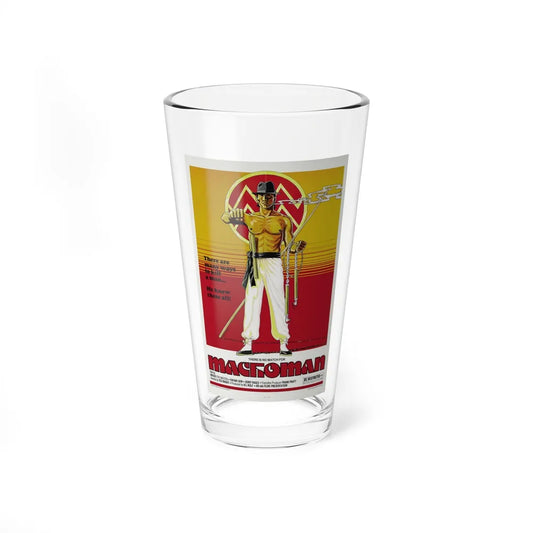 MACHOMAN 1980 Movie Poster - Pint Glass 16oz-16oz-Go Mug Yourself