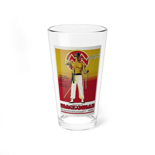 MACHOMAN 1980 Movie Poster - Pint Glass 16oz 16oz - Go Mug Yourself