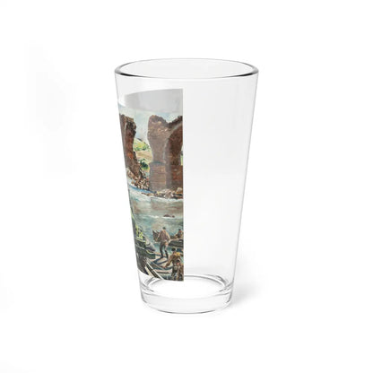 Mack Trucks advertisement for The Saturday Evening Post, December 194(...) - Pint Glass 16oz-Go Mug Yourself