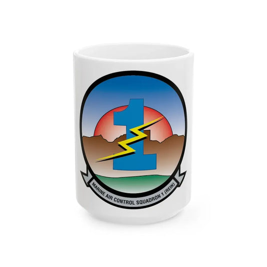 MACS 1 (USMC) White Coffee Mug 15oz - Go Mug Yourself