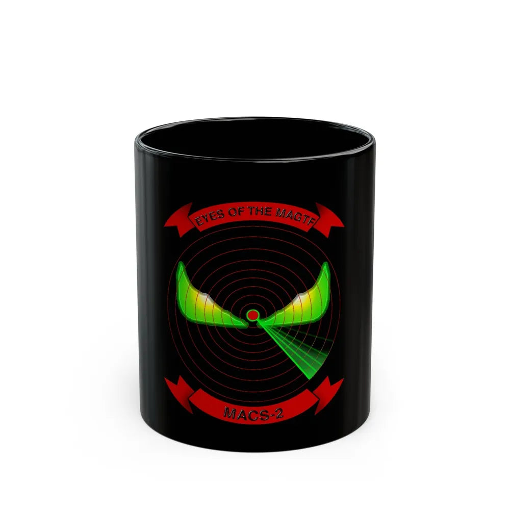 MACS 2 Eyes of the MAGTF (USMC) Black Coffee Mug-11oz-Go Mug Yourself