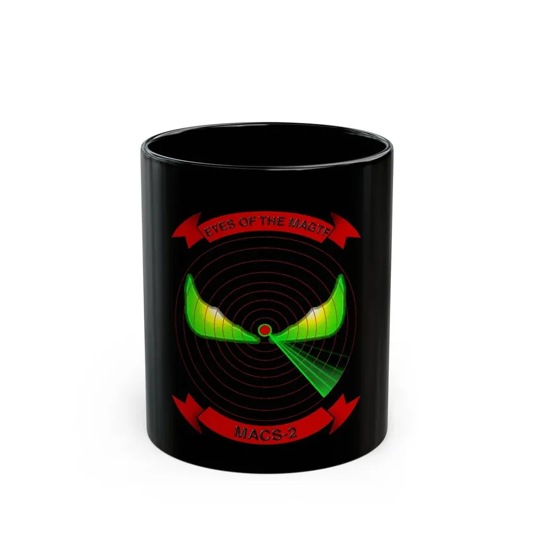 MACS 2 Eyes of the MAGTF (USMC) Black Coffee Mug 11oz - Go Mug Yourself