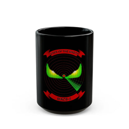 MACS 2 Eyes of the MAGTF (USMC) Black Coffee Mug-15oz-Go Mug Yourself