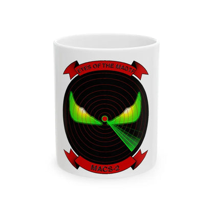 MACS 2 Eyes of the MAGTF (USMC) White Coffee Mug-11oz-Go Mug Yourself