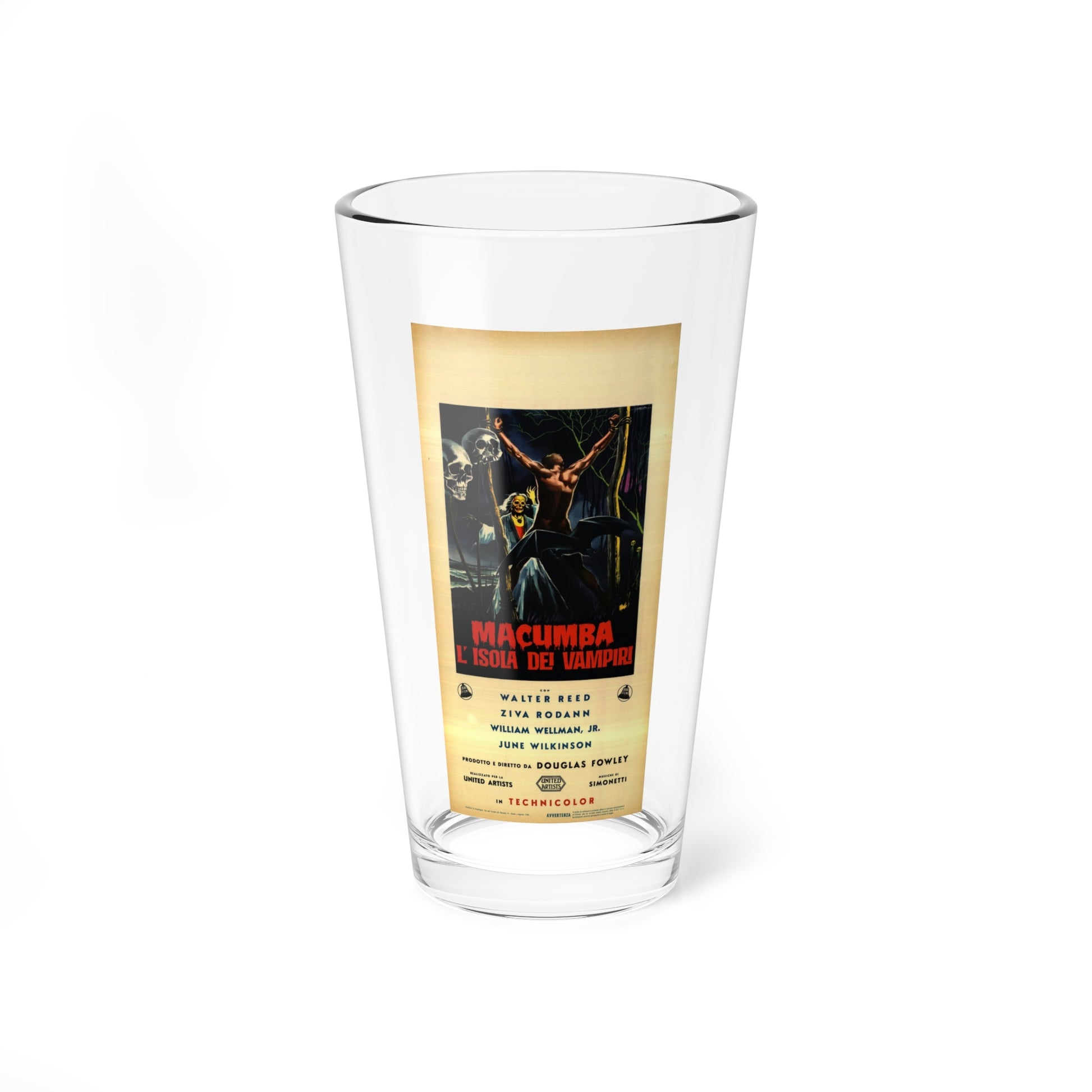 MACUMBA LOVE (ITALIAN) 1960 Movie Poster - Pint Glass 16oz-16oz-Go Mug Yourself