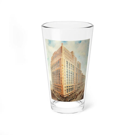 Macy's New York, advertising illustration - Pint Glass 16oz-16oz-Go Mug Yourself