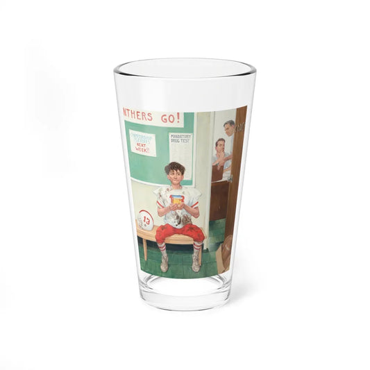 MAD 317 Back Cover, First Drug Test (EC, 1993) - Pint Glass 16oz-16oz-Go Mug Yourself