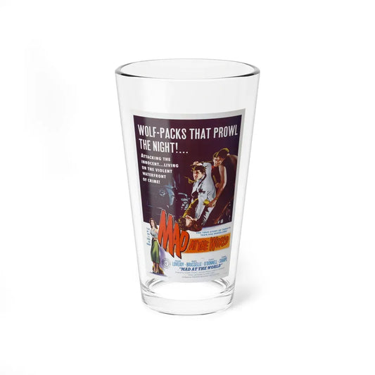 MAD AT THE WORLD 1955 Movie Poster - Pint Glass 16oz 16oz - Go Mug Yourself