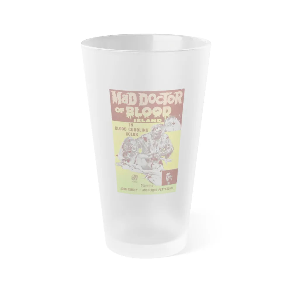 MAD DOCTOR OF BLOOD ISLAND 1969 Movie Poster - Frosted Pint Glass 16oz-Go Mug Yourself