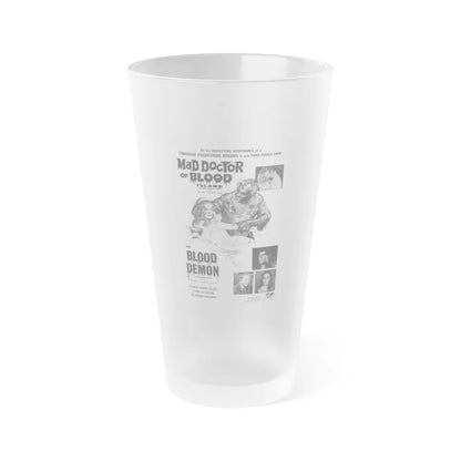 MAD DOCTOR OF BLOOD ISLAND + BLOOD DEMON (2) 1969 Movie Poster - Frosted Pint Glass 16oz-Go Mug Yourself