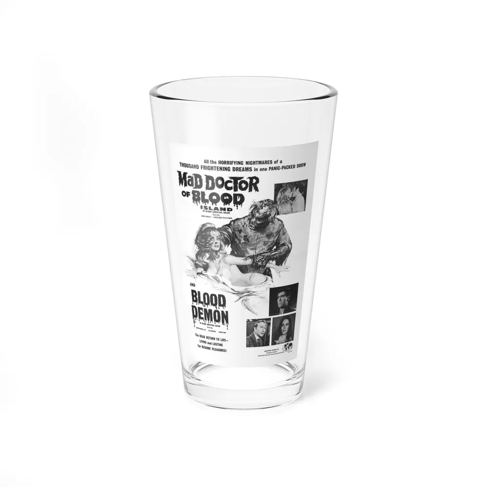 MAD DOCTOR OF BLOOD ISLAND + BLOOD DEMON (2) 1969 Movie Poster - Pint Glass 16oz-16oz-Go Mug Yourself