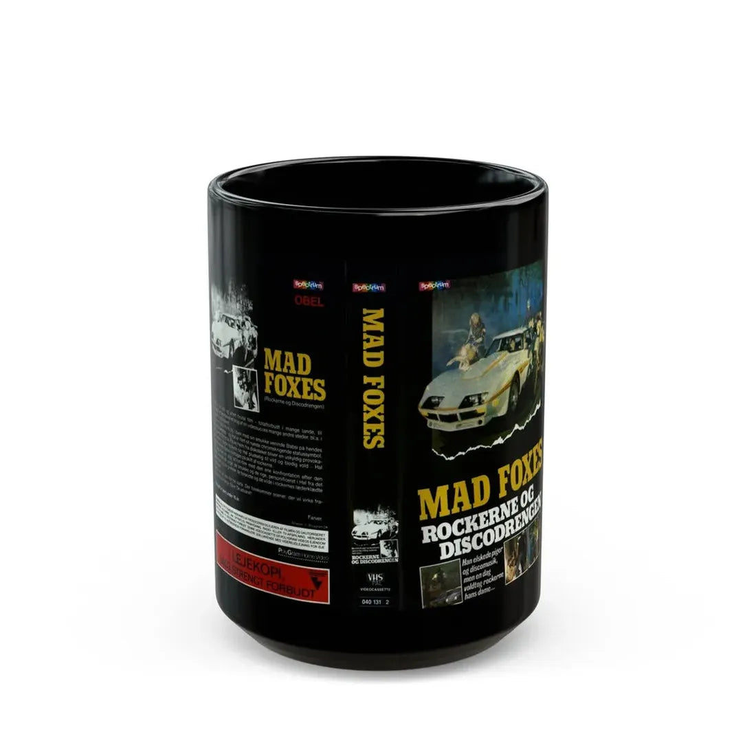 MAD FOXES (VHS COVER) - Black Coffee Mug 15oz - Go Mug Yourself