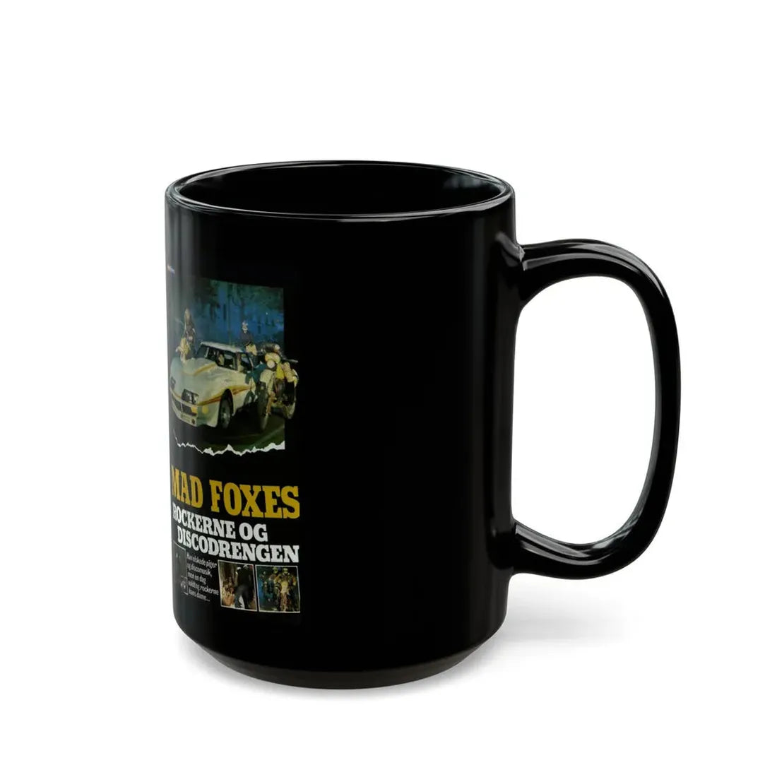 MAD FOXES (VHS COVER) - Black Coffee Mug - Go Mug Yourself