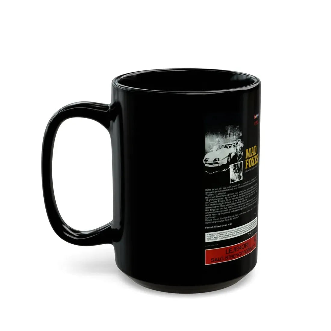 MAD FOXES (VHS COVER) - Black Coffee Mug - Go Mug Yourself