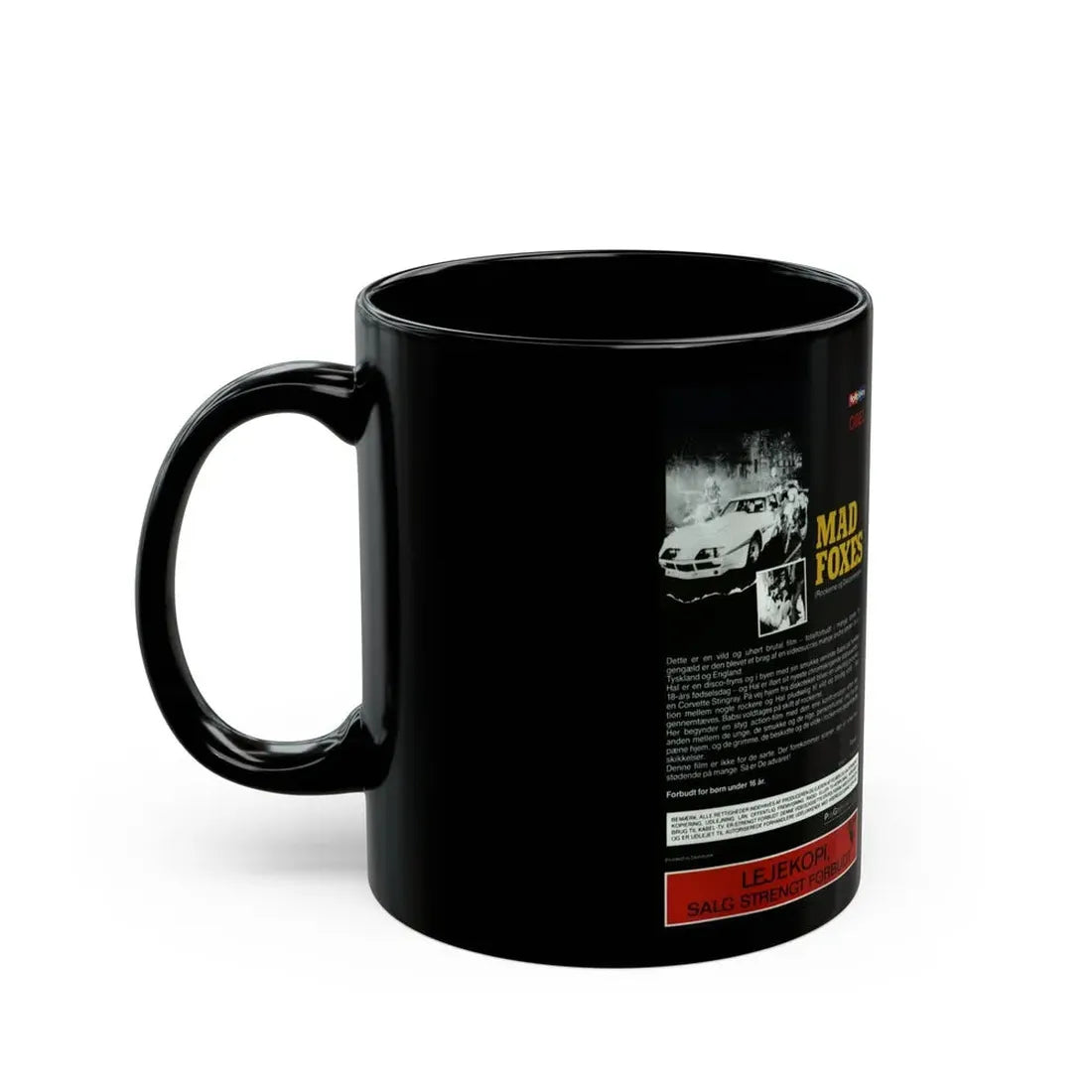 MAD FOXES (VHS COVER) - Black Coffee Mug - Go Mug Yourself