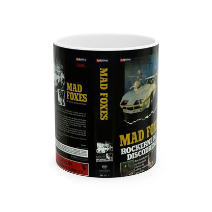 MAD FOXES (VHS COVER) - White Coffee Mug 11oz - Go Mug Yourself
