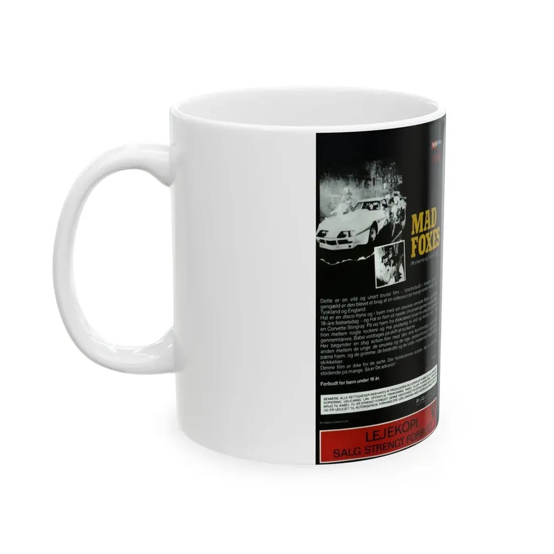 MAD FOXES (VHS COVER) - White Coffee Mug - Go Mug Yourself