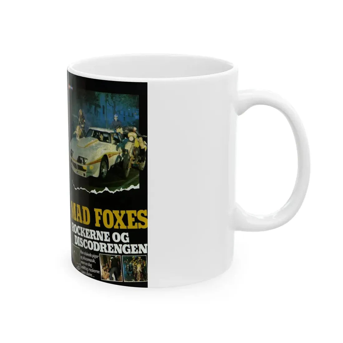 MAD FOXES (VHS COVER) - White Coffee Mug - Go Mug Yourself