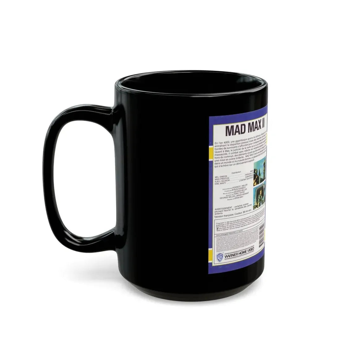 MAD MAX 2 (VHS COVER) - Black Coffee Mug - Go Mug Yourself