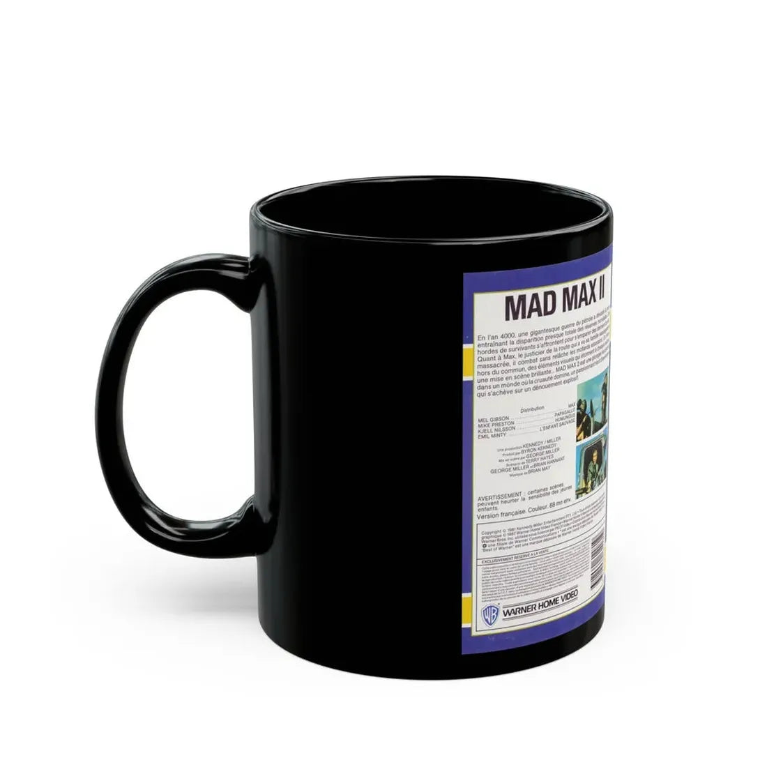 MAD MAX 2 (VHS COVER) - Black Coffee Mug - Go Mug Yourself