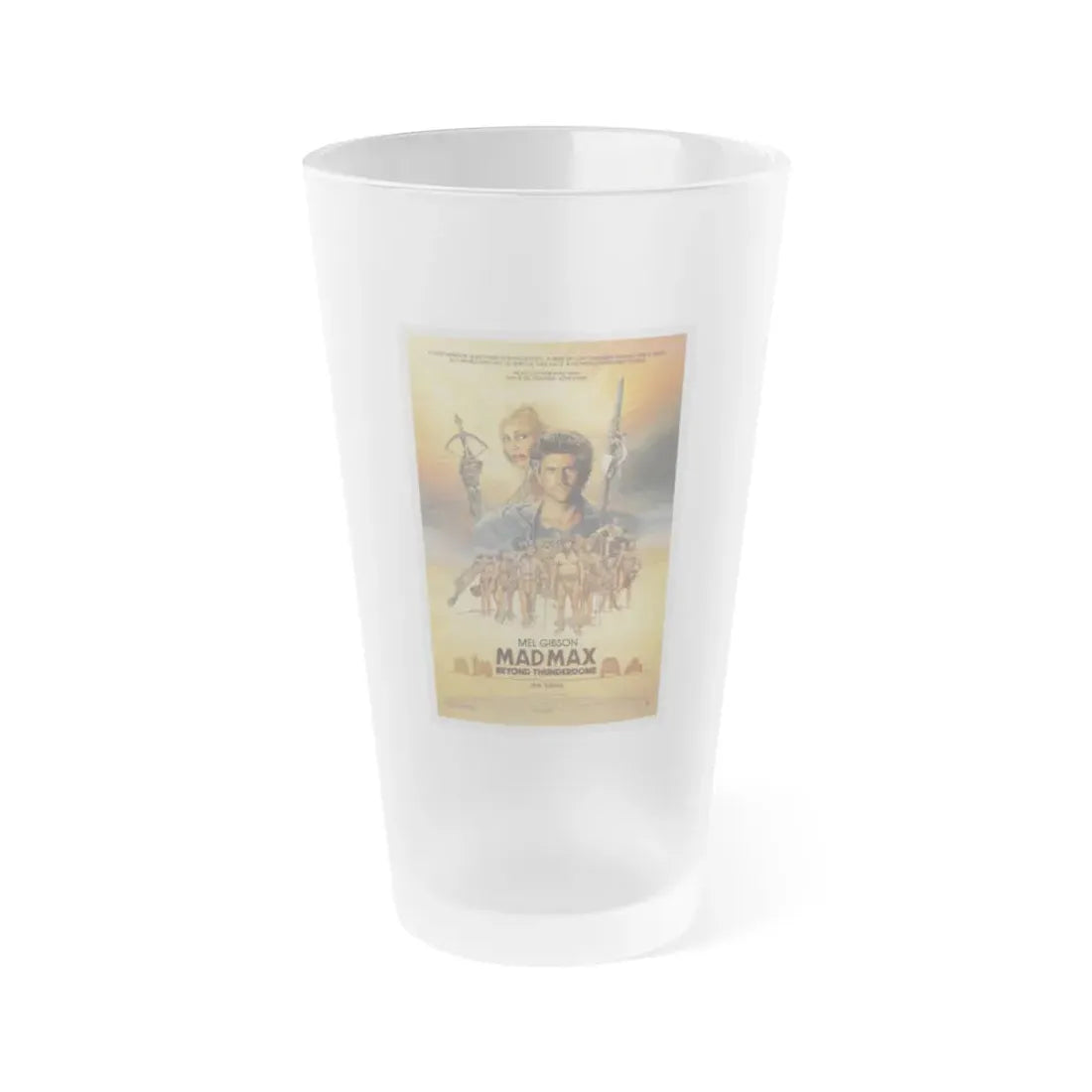 MAD MAX BEYOND THUNDERDOME 1985 Movie Poster - Frosted Pint Glass 16oz Default Title - Go Mug Yourself