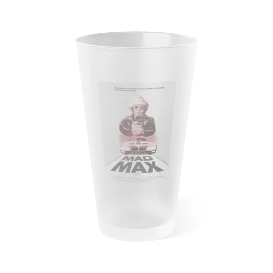 MAD MAX (DANISH) 1979 Movie Poster - Frosted Pint Glass 16oz-16oz-Frosted-Go Mug Yourself