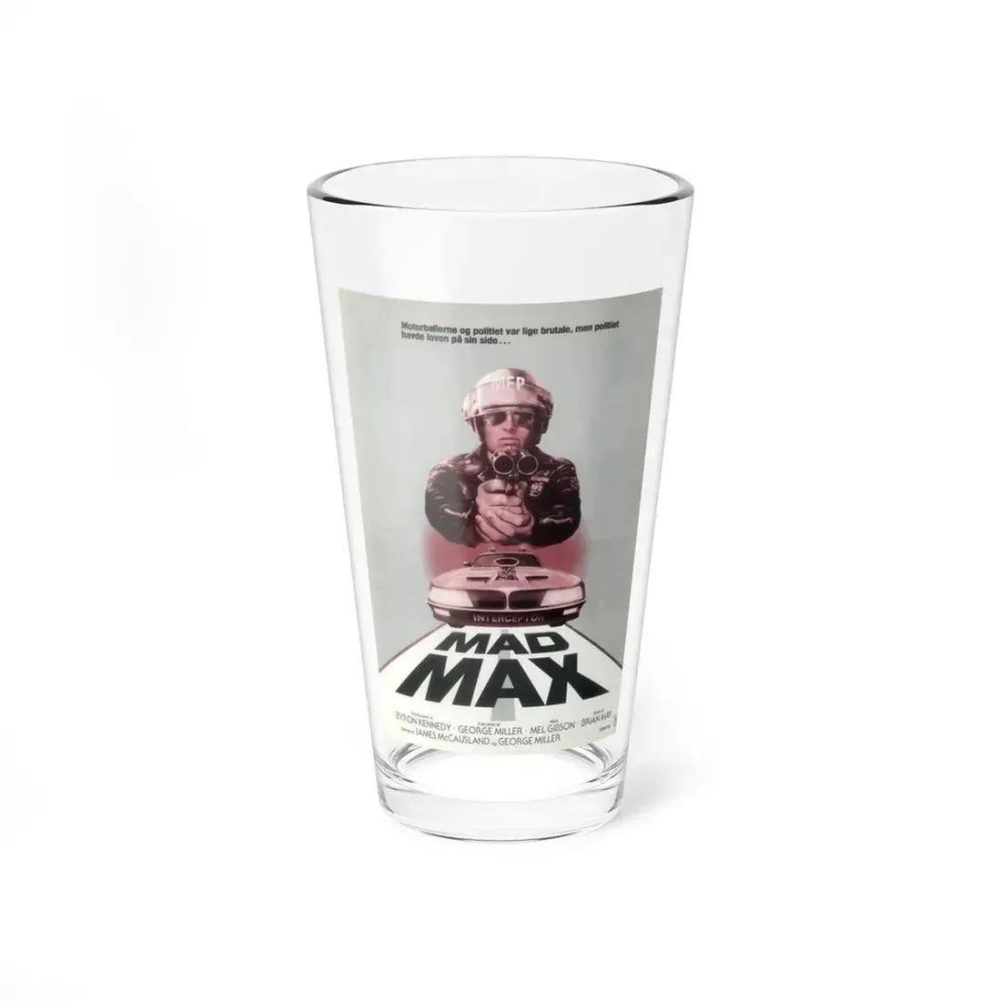 MAD MAX (DANISH) 1979 Movie Poster - Pint Glass 16oz 16oz - Go Mug Yourself