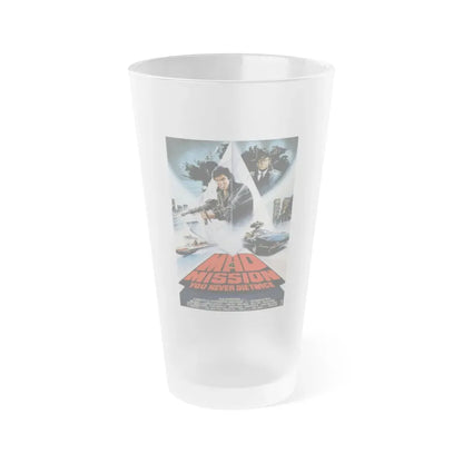MAD MISSION 4 1986 Movie Poster - Frosted Pint Glass 16oz Default Title - Go Mug Yourself