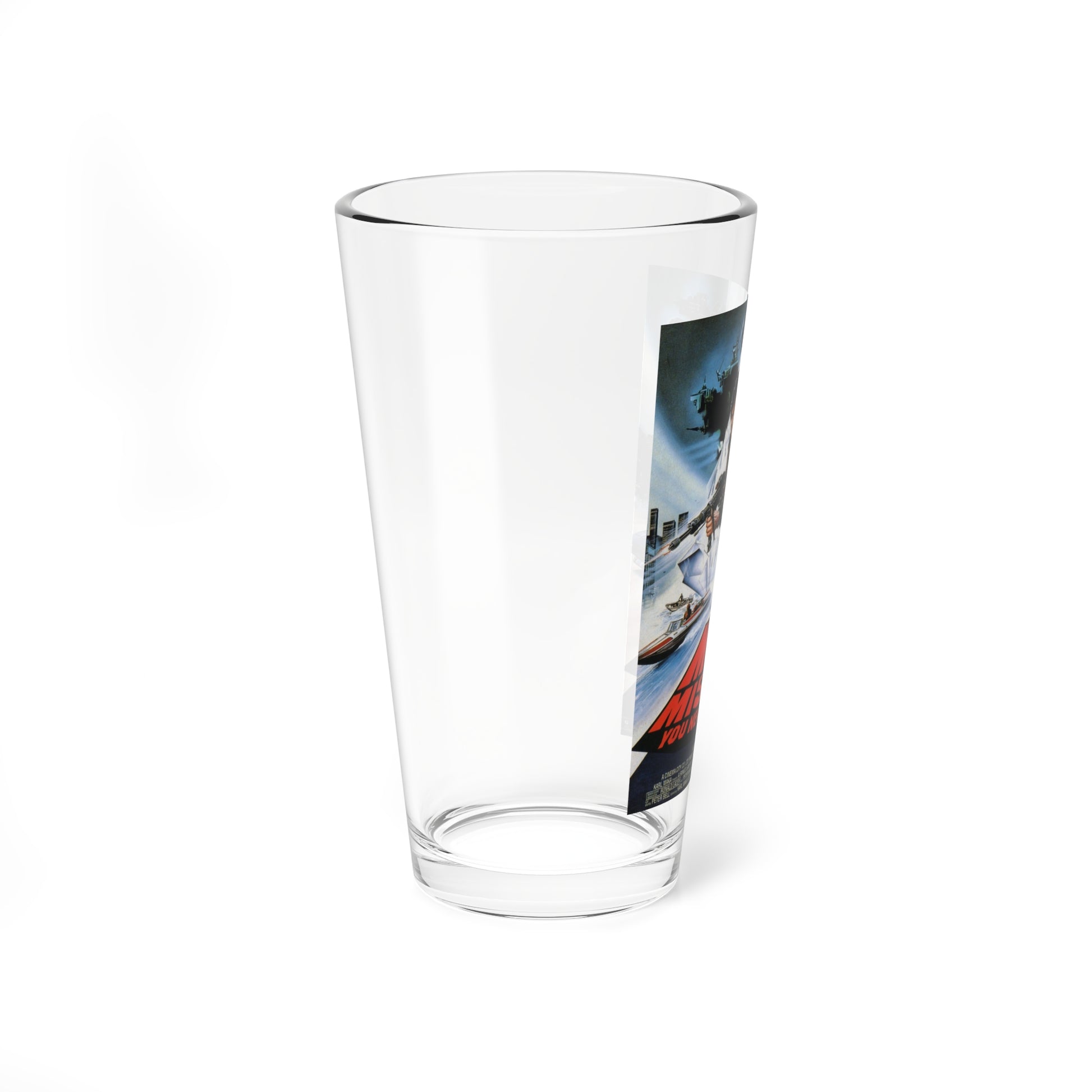 MAD MISSION 4 1986 Movie Poster - Pint Glass 16oz-Go Mug Yourself