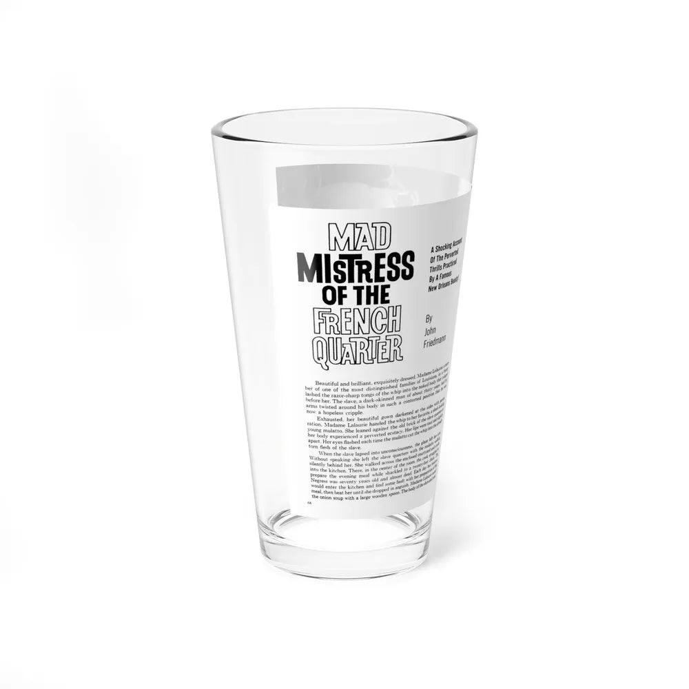 Mad Mistress of the French Quarter, Spree magazine, No. 23 - 1961 - Pint Glass 16oz-Go Mug Yourself