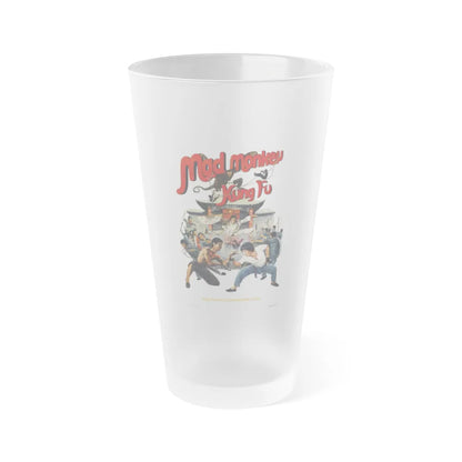 MAD MONKEY KUNG FU 1979 Movie Poster - Frosted Pint Glass 16oz-16oz-Frosted-Go Mug Yourself