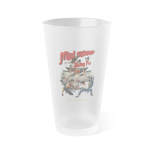 MAD MONKEY KUNG FU 1979 Movie Poster - Frosted Pint Glass 16oz-16oz-Frosted-Go Mug Yourself