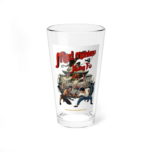 MAD MONKEY KUNG FU 1979 Movie Poster - Pint Glass 16oz-16oz-Go Mug Yourself