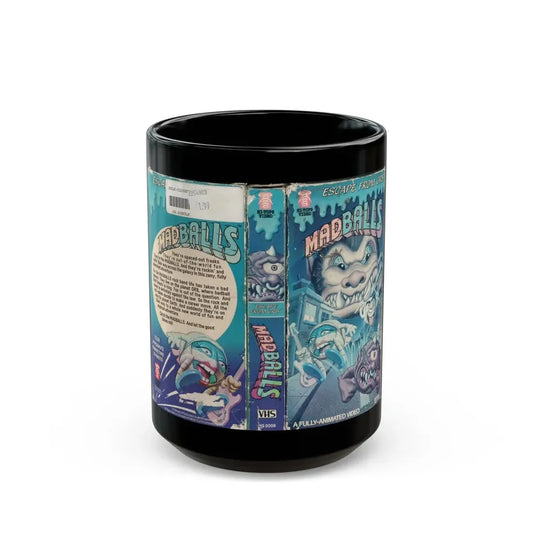 MADBALLS ESCAPE FROM ORB (VHS COVER) - Black Coffee Mug 15oz - Go Mug Yourself