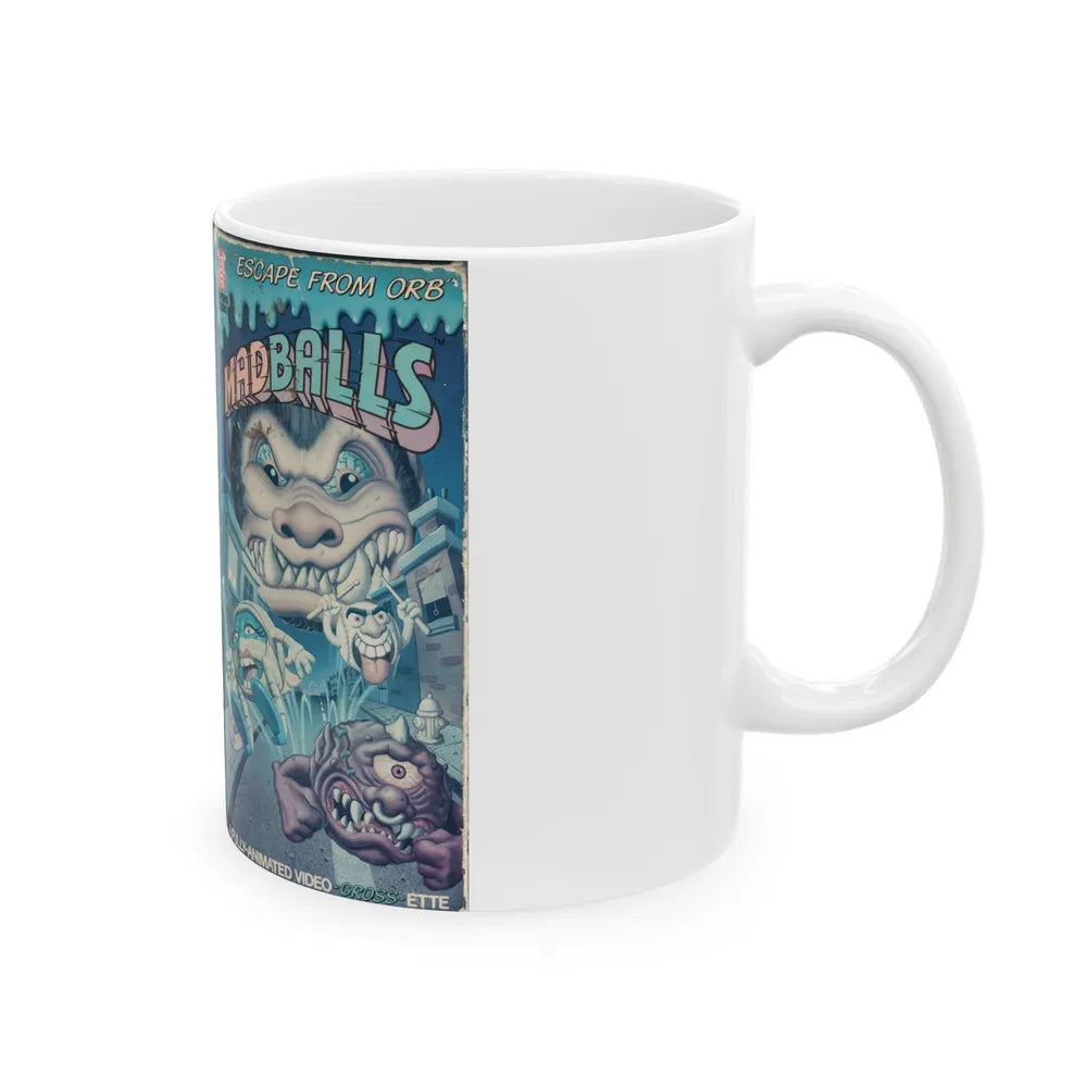 MADBALLS ESCAPE FROM ORB (VHS COVER) - White Coffee Mug-Go Mug Yourself