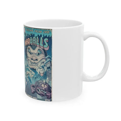 MADBALLS ESCAPE FROM ORB (VHS COVER) - White Coffee Mug - Go Mug Yourself