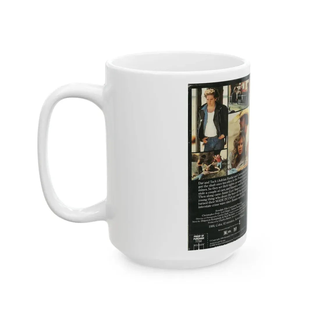 MADE IN THE USA CHRISTOPHER PENN LORI SINGER ADRIAN PASDAR (VHS COVER) - White Coffee Mug - Go Mug Yourself