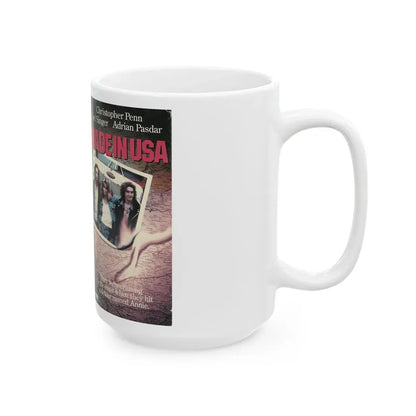MADE IN THE USA CHRISTOPHER PENN LORI SINGER ADRIAN PASDAR (VHS COVER) - White Coffee Mug - Go Mug Yourself